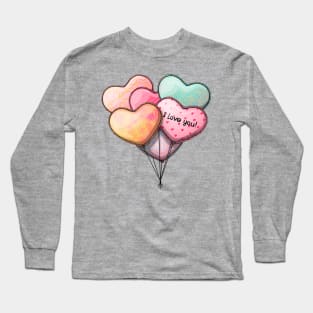 I love you balloon Long Sleeve T-Shirt